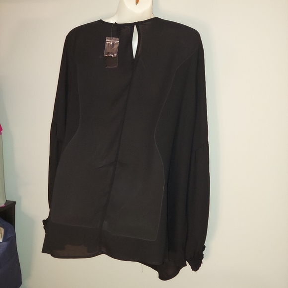 Torrid Georgette Blouson Sleeve Blouse - Picture 8 of 12